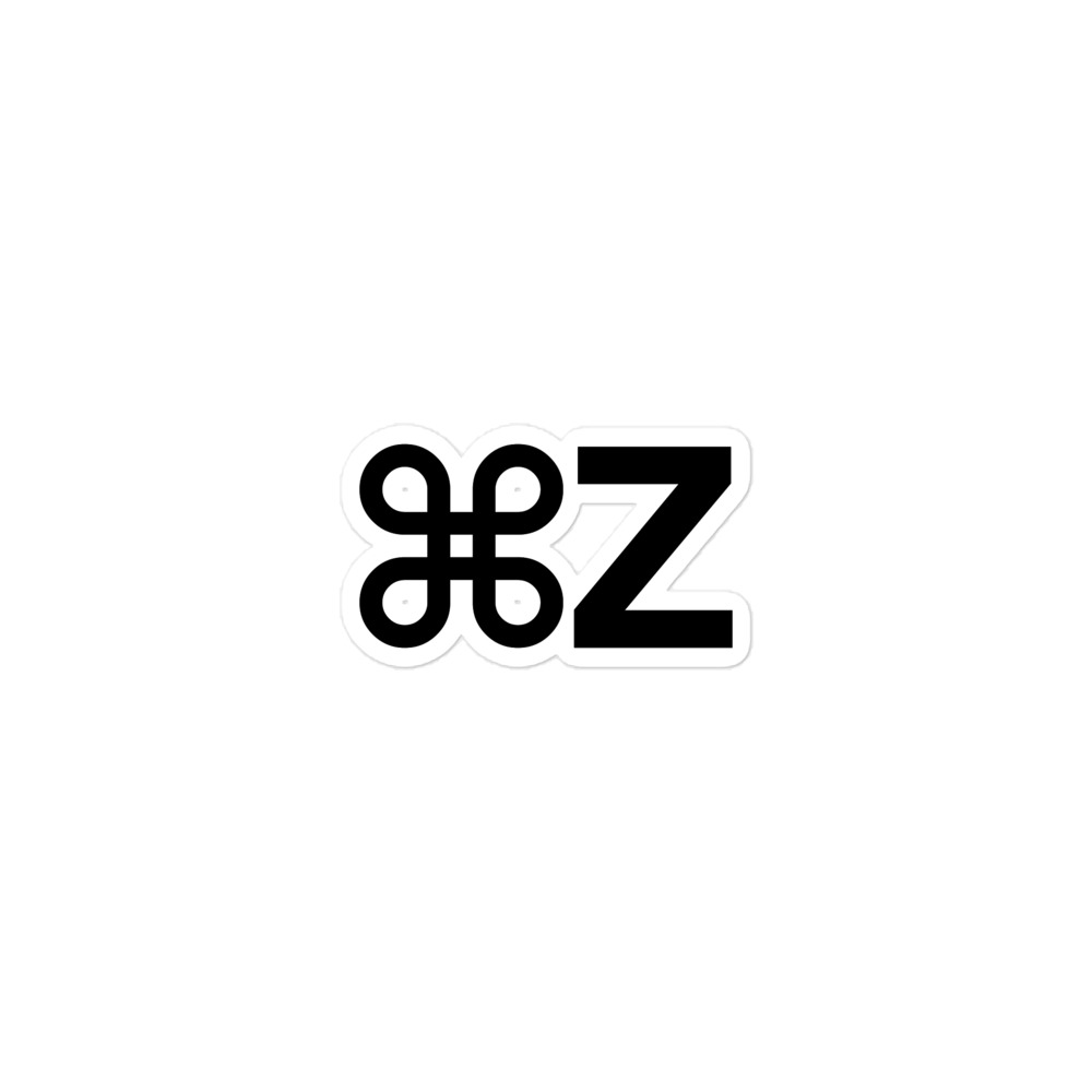 ⌘Z Sticker - Image 3