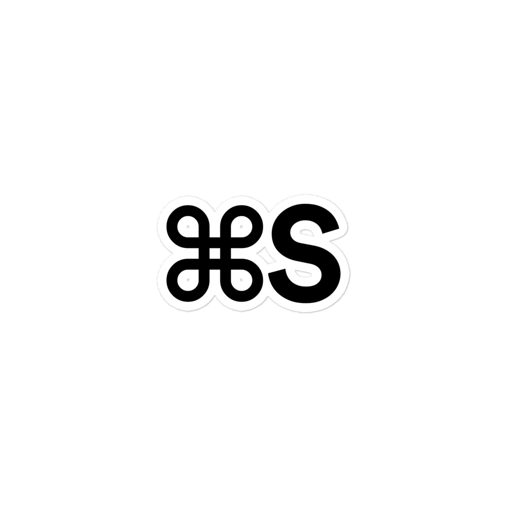 ⌘S Sticker - Image 3