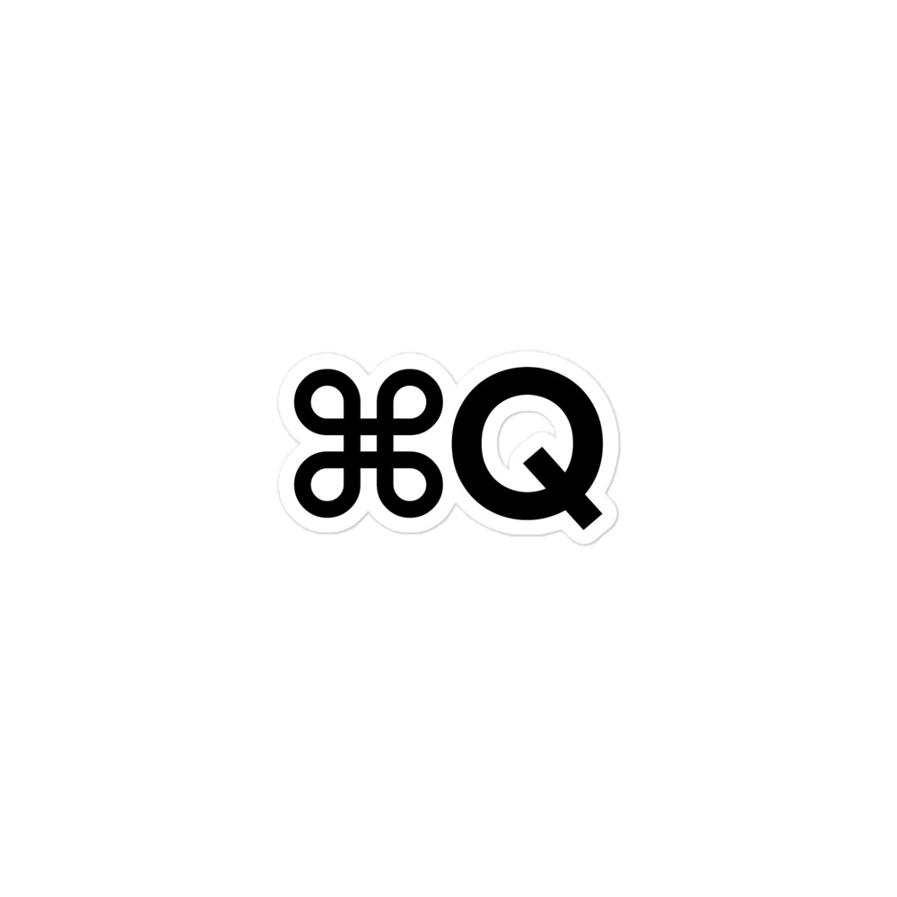 ⌘Q Sticker - Image 3
