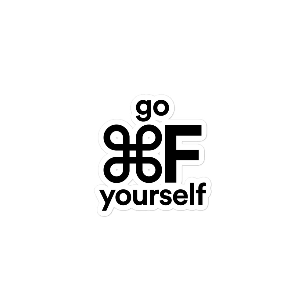 Go ⌘F Yourself Sticker - Image 3