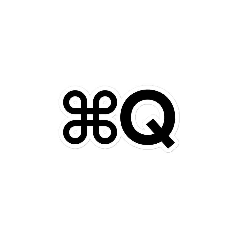 ⌘Q Sticker - Image 5