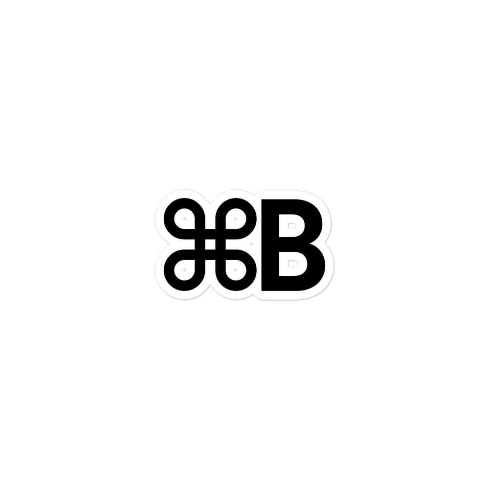 ⌘B Sticker - Image 3