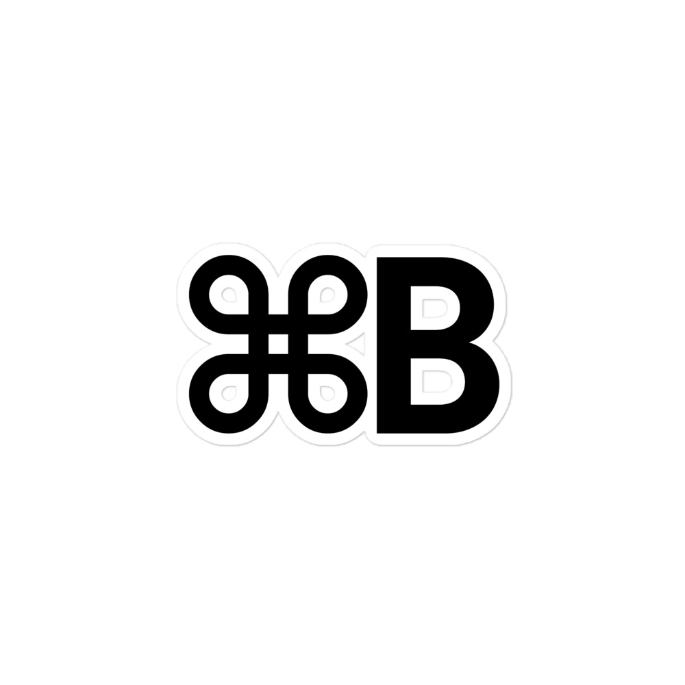 ⌘B Sticker - Image 5